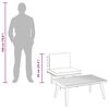 vidaXL Set Divani da Giardino 2 pz con Cuscini in Massello di Acacia