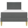 vidaXL Struttura del letto Grigio scuro 90 x 190 cm Poliestere