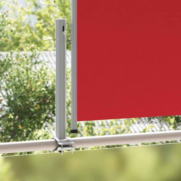 vidaXL Tenda Laterale Retrattile per Patio 100x300 cm Rossa