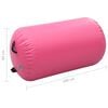 vidaXL Rullo da Ginnastica Gonfiabile con Pompa 100x60 cm in PVC Rosa