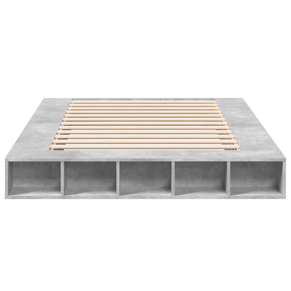 vidaXL Giroletto Grigio Cemento 150x200 cm in Legno Multistrato