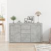 vidaXL Credenza Grigio cemento 120 x 36 x 69 cm Legno multistrato
