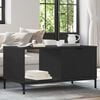 vidaXL Tavolino da salotto con cassetto Rovere Nero 90 x 49 x 46 cm