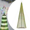vidaXL Albero di Natale a LED 688 LED Colorato 300 cm