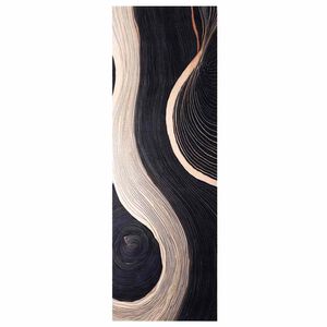 vidaXL Tappeto da Cucina Nero 180 x 60 cm Velluto