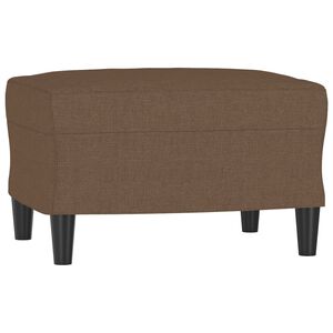 vidaXL Poggiapiedi Marrone 60x50x41 cm in Tessuto