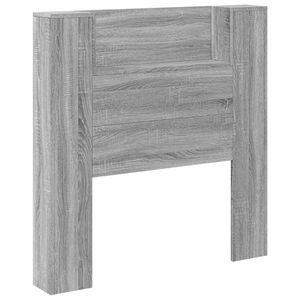 vidaXL Testiera Grigio Sonoma 100 x 16,5 x 103,5 cm Legno multistrato