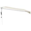 vidaXL Tenda Sole Automatica Retrattile Crema 4x3 m