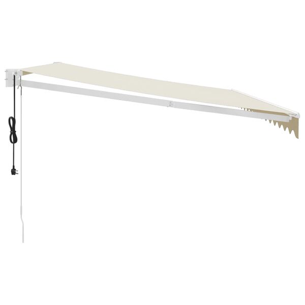 vidaXL Tenda Sole Automatica Retrattile Crema 4x3 m