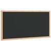 vidaXL Lavagna con cornice in legno massello di pino nera 60x30 cm