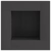 vidaXL Focolare Nero 60 x 60 x 30 cm Acciaio