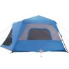 vidaXL Tenda Campeggio 10 Persone Blu Rilascio Rapido Impermeabile