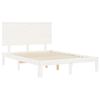 vidaXL Letto senza Materasso Bianco 140x190 cm Legno Massello di Pino