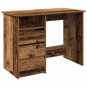 vidaXL Scrivania Legno Antico 102x50x75 cm in Legno Multistrato