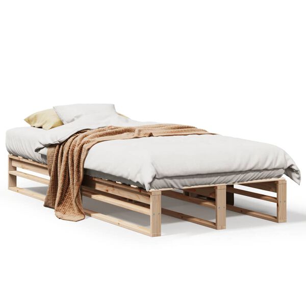 vidaXL Letto senza Materasso 90x190 cm in Legno Massello di Pino