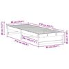 vidaXL Struttura del letto Marrone 90 x 210 cm Pino massello