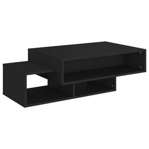 vidaXL Tavolino da Salotto Nero 105x55x32 cm in Truciolato