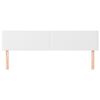 vidaXL Testiera 2 pz Bianco 80x5x78/88 cm in Similpelle
