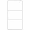 vidaXL Parete Doccia Walk in Argento 100x195 cm Vetro Trasparente ESG