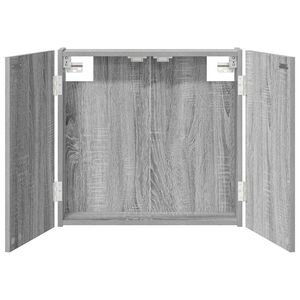 vidaXL Armadio per Dartboard Sonoma grigio 56 x 12 x 53,5 cm