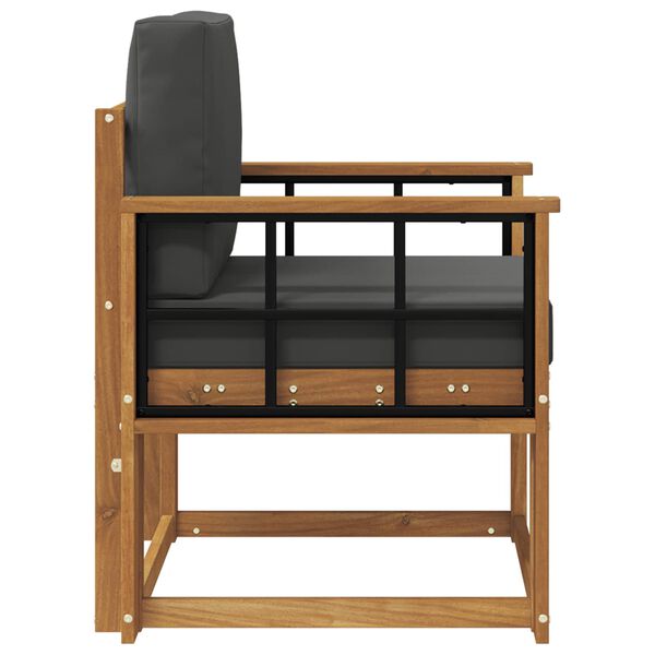 vidaXL Divano da esterno Legno di Acacia Massello e Poliestere