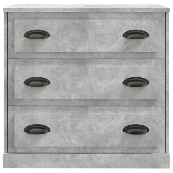 vidaXL Credenza Grigio Cemento 70x35,5x67,5 cm in Legno Multistrato