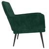 vidaXL Poltrona Verde Scuro 62x79x79 cm Velluto