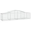 vidaXL Cesto Gabbione ad Arco 200x50x40/60 cm Ferro Zincato
