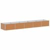 vidaXL Letto rialzato da giardino Marrone Chiaro 400 x 80 x 45 cm