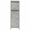 vidaXL Set Mobili da Bagno 4 pz Grigio Cemento in Legno Multistrato