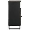 vidaXL Credenza Nera 60x33x75 cm in Legno Massello di Mango