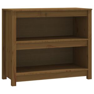 vidaXL Libreria Marrone ambra 80x35x68 cm in Legno Massello di Pino