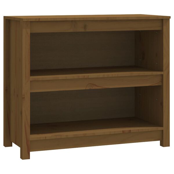 vidaXL Libreria Marrone ambra 80x35x68 cm in Legno Massello di Pino