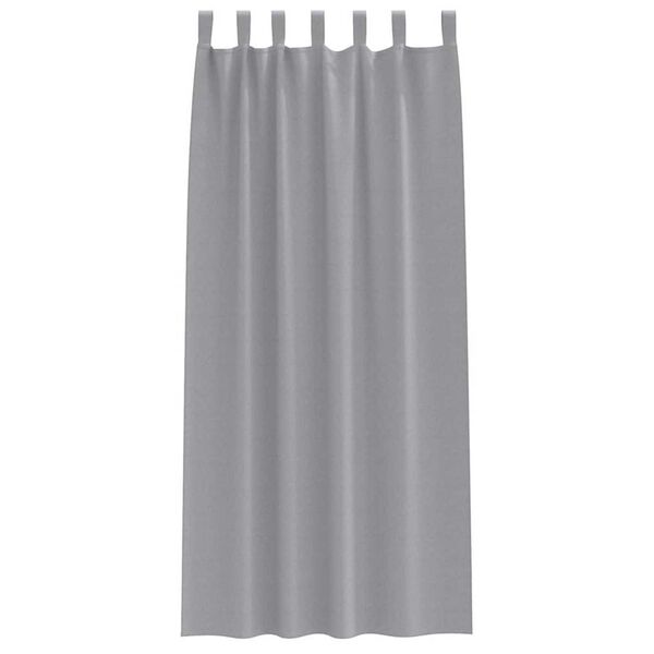 vidaXL Tende Blackout con Anelli 2 pcs Grigio chiaro 245 x 140 cm