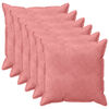 vidaXL Federa 6 pcs HOUTEN Rosa 65 x 65 cm Velluto