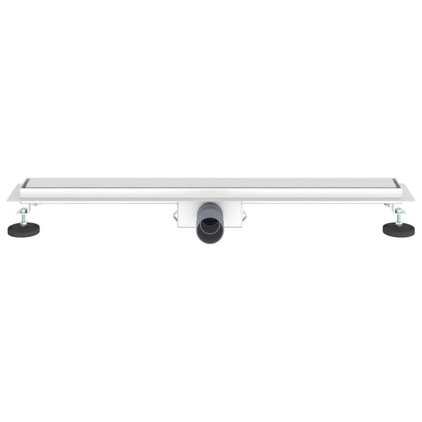 vidaXL Drenaggio doccia 2 in 1 Argento 70 cm Acciaio Inox 304