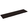vidaXL Piano Bagno Marrone Scuro 160x40x(2-4)cm Legno Trattato