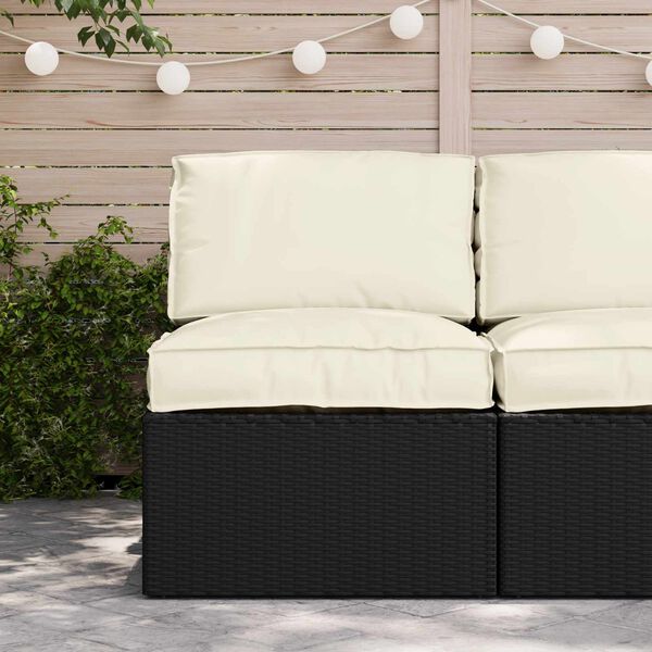 vidaXL Set di Cuscini per Pallet 2 pcs Crema Tessuto Oxford