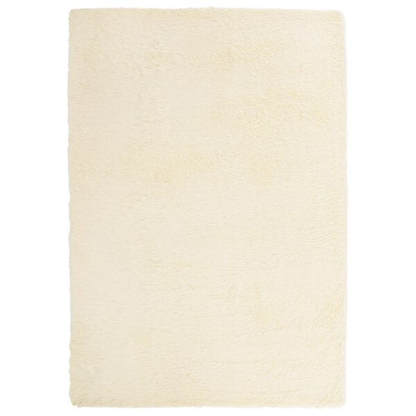 vidaXL Tappeto Shaggy a Pelo Lungo NAVARRA Crema 160x230 cm poliestere