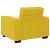 vidaXL Divano Sedia Giallo 60 cm Velluto