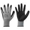 vidaXL Guanti da Lavoro 12 pz Grigio e Nero 10 / xl Poliestere