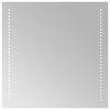 vidaXL Specchio da bagno LED Trasparente 50 x 50 cm vetro temperato