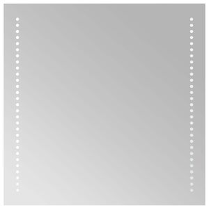 vidaXL Specchio da bagno LED Trasparente 50 x 50 cm vetro temperato