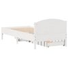 vidaXL Letto senza Materasso Bianco 90x200 cm Legno Massello di Pino