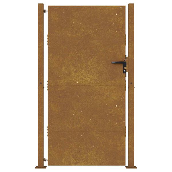 vidaXL Cancello da giardino 100x175 cm in acciaio Corten