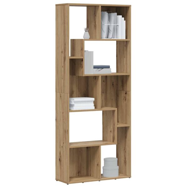 vidaXL Libreria Artisan Rovere 67x24x161 cm Legno ingegnerizzato