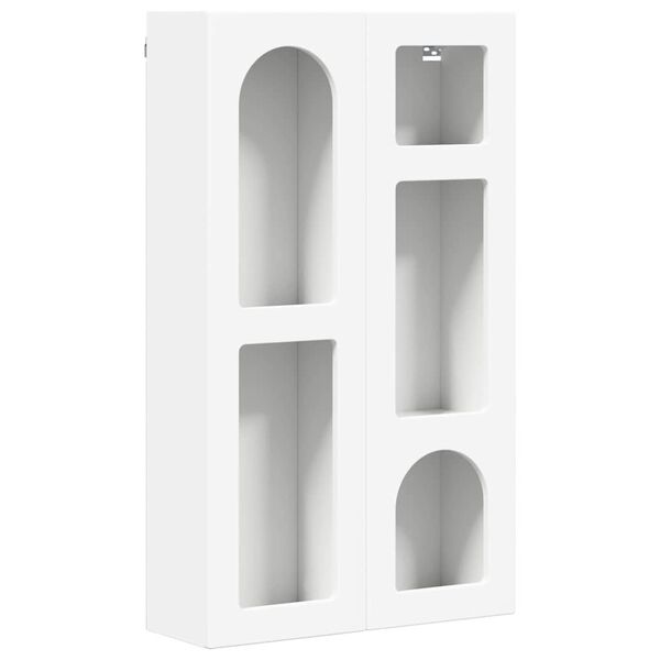 vidaXL Armadio pensile Bianco 59 x 20 x 100 cm Legno multistrato
