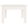 vidaXL Tavolino da Salotto Bianco 45x45x30 cm Legno Massello di Pino