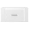 vidaXL Comodini a Muro 2 pz Bianco Lucido 50x36x25 cm