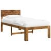vidaXL Letto Singolo con Testiera ROSTOCK Naturale 90 x 190 cm